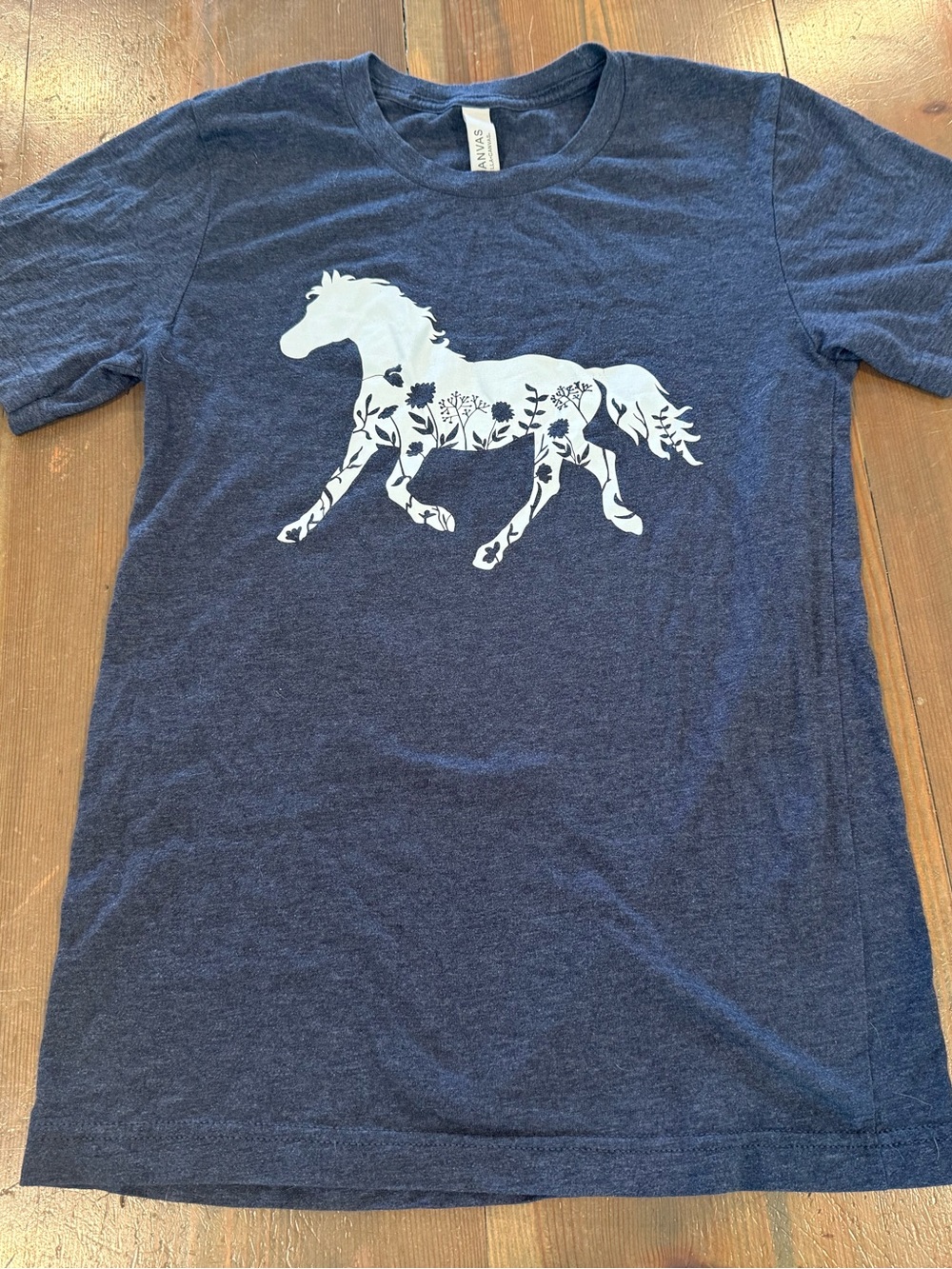 Navy Graphic Horse T-Shirt